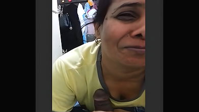 Blowjob to lover with clear talking