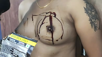 Vaishnavi Chocolate Suck From boobs Full Nude_2