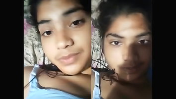 HORNY DESI GF FLASHING OFF HER PUSSY