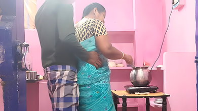 My wife was very hot and I squeezed her breasts and rubbed her pussy.  I put my cock inside her pussy and had sex with her