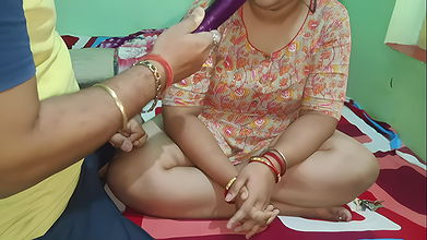 Brinjal Sex Video on Indian Desi Woman and Me Enjoying