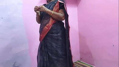 a beautiful tamil aunty found my discarded condom and had hot sex with her