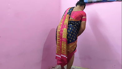 aunty was getting ready to put on her panty and i stopped her from putting on panty and had sex with her