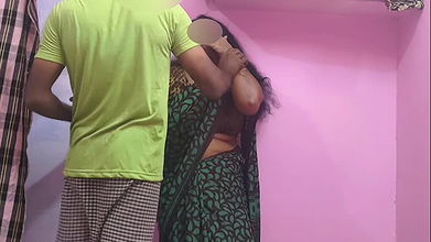 beautiful indian aunty was working outside the house young boy i carried her inside the room and enjoyed her sex