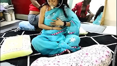 Indian desi bhabhi romance her step father hot boobs nippal clit pussy