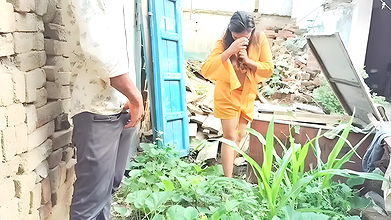 Stepsister went to the field to get vegetables and