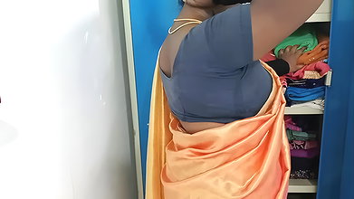 Chithi dress change in front of her step son he to