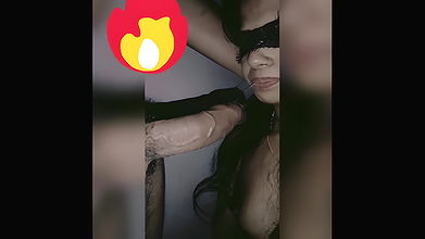 latika sucking cock hard