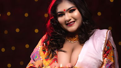 Diwali shoot video ｜ Megha Das Ghosh diwali pose ｜