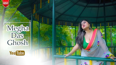 MEGHA DAS GHOSH IN WHITE TRANSPARENT SAREE AND A B