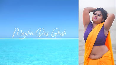 Megha Das Ghosh saree ｜ Saree in the beach ｜ Manda