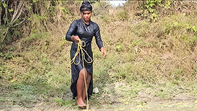 Amazing new Village girl Fishing video