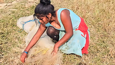 Village wife fishing video 4
