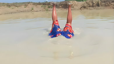 Amazing Village women fishing video