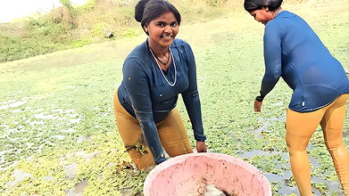 Best Village Women Fishing video    Village Women