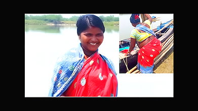 Net Fishing in Sea    Village Women Fishing Channe