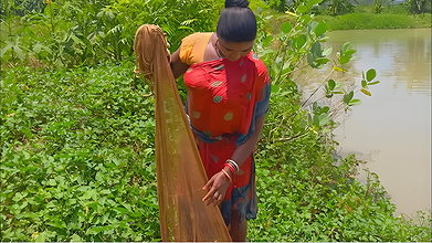 x  Village Women fishing    Traditional Net fishing