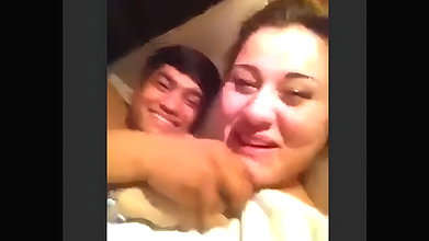 Indian guy with foreigner prostitute