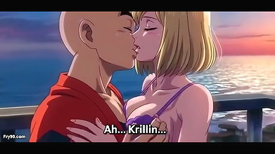 Android 18 & Krillin beach house Passion – Romantic 3D Anime