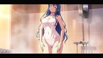 Stepbrother Spies on Stepsister Showering in 3D Anime My Desi