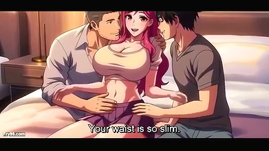 Two Boys One Girl Threesome Action in Hotel Room My Desi