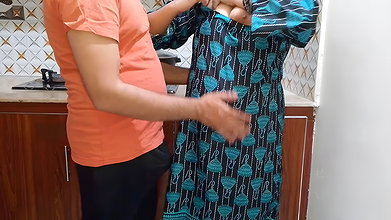 Desi Bhabhi Was Cooking in the Kitchen, Husband Went to Office Then Devar Wants to Fuck Her