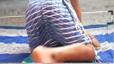 Desi Indian Bagali Bhabhi Boobs Pressing Village Boy