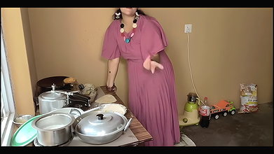 Hot Lady Sucking Dick Moaning Loudly Fuck in Kitchen Too Much Hard