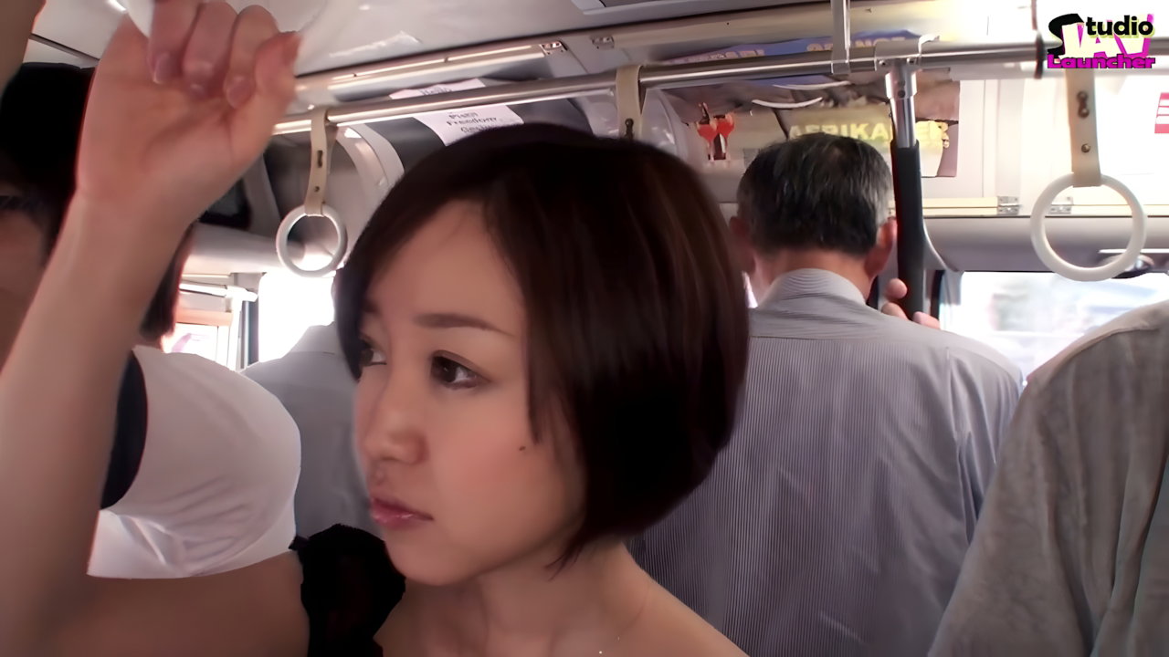Crowded Bus Tension, Young Wife Stays Still as a Risky Moment Unfolds Beside Her Husband – Scene 1