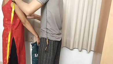 A Girl Came to Make Blouse for Herself