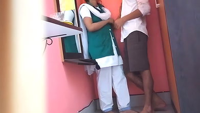 College Girl and Her Stepbrother Doing Fuck in Alone Room