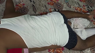 Desi Girl Having Romance with Her Husband.