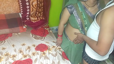 Indian Beautiful Bhabhi Having Romance with Her Husband.