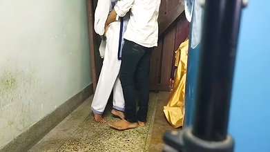 Indian College Girl in My House Again
