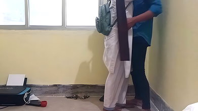 Tution Girl and Tution Teacher Doing Fucking at Store Room