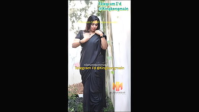 Nila Nambiar Black Saree Part 01  Exclusive App Content