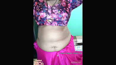 Love Telugu Bhabhi StripTease On Cam2