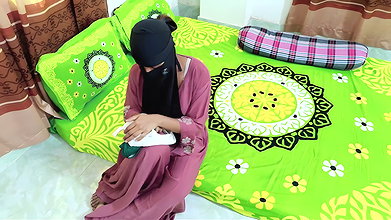 Hijab Stepmom managed her stepson for a sweet fuck__Desi bangla xxx