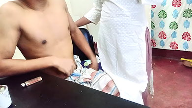 PART 1- A desi wife had wild sex with her husband’s boss to please him for promotion