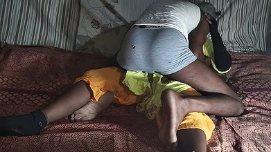 Real new village couple performance in at home, joss couple show