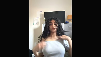 Hairs Sexy Busty Baddie Teasing Perfect Round Boobies, Slapping Ass Outdoor,BJ 239