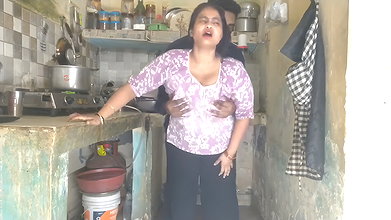 Horny Step Sister Caught in Kitchen – Step Bro Fucks Her Hard While Coo