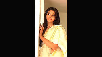 MENON GLAM WIFE MATERIAL DESIRABLE BEAUTY IN SAREE HQ VIDEO 2
