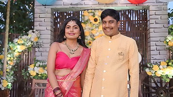 Tulu aunties hot navel in yellow saree 2