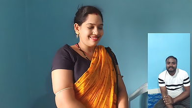 My desi bhabhi showing me big boobs and Big ass on video call when she alone at home