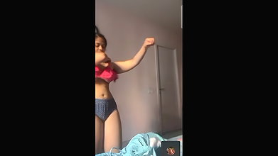 Chasmish Busty Gf Gauri Squeezing Big Boobs & Fingering Cucumber Fuck 11