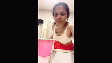 Chasmish Busty Gf Gauri Squeezing Big Boobs & Fingering Cucumber Fuck 12