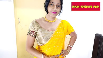 Indian housewife mona saree draping (3)