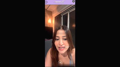 Simran Kaur Teasing in Tiny Bikini on App Live