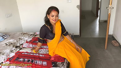 Brother-in-law gave chips as a gift and took my ass in return Desi village-style anal sex video with Hindi audio